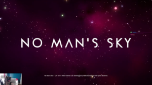 Ecran titre du jeu No Man's Sky